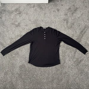 Buck Mason Pima Curved Hem Henley